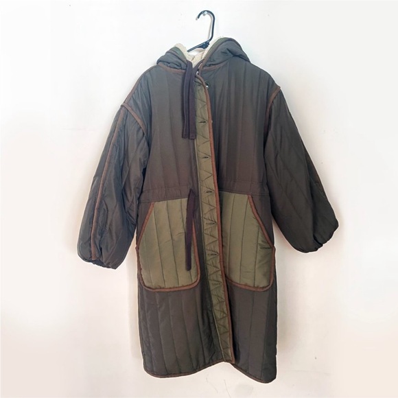 NWT Doen Coat, Dell long coat in Olive Grove, size XS. - Picture 4 of 11